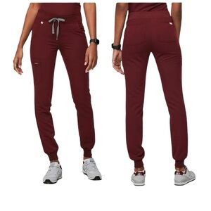 FIGS Burgundy Jogger Technical Collection Size Medium